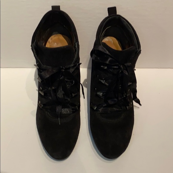 🆕 VIA SPIGA Black Suede Boots w/Satin Laces!!!NWOT!!! - Picture 6 of 12